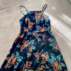 Floral Romper w/ Train